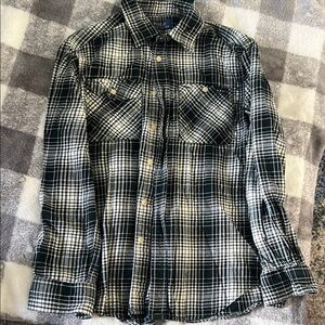 Polo by Ralph Lauren Black and White Plaid Men's Shirt